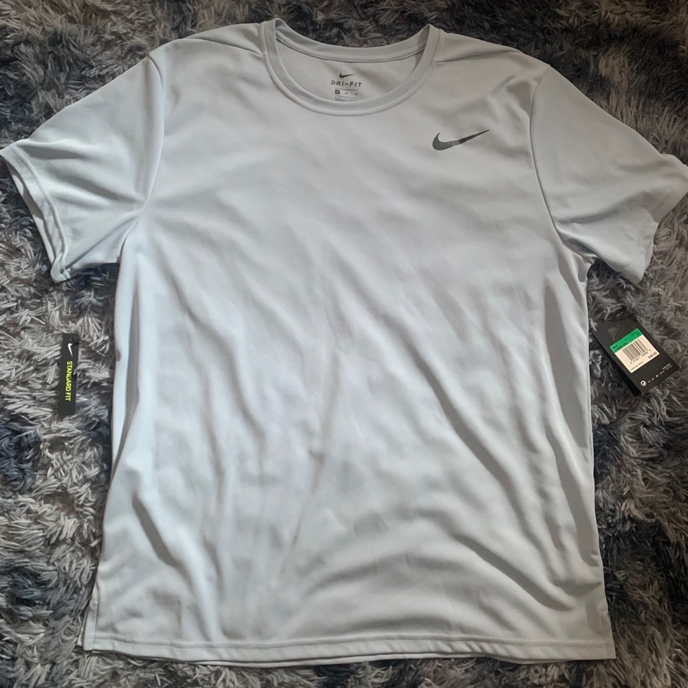 Nike Dri Fit Breathe T Shirt Light Blue MSRP $35